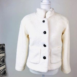 New White Sherpa Jacket